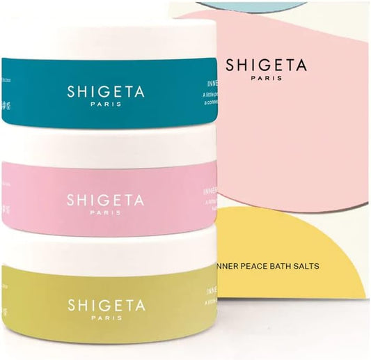 SHIGETA Inner Piece Bath Salt, 5.3 oz (150 g) x 3, Inner Silence, Inner Happiness, Inner College