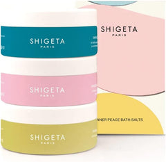 SHIGETA Inner Piece Bath Salt, 5.3 oz (150 g) x 3, Inner Silence, Inner Happiness, Inner College