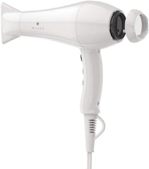 Doraya Hair Dryer, Quick Drying, Large Airflow, 1,200 W, Negative Ions, 3 Types of Nozzles, 6 Levels of Wind Temperature   Air Volume Adjustment, Popular, For Home and Travel, Non-Foldable (White)