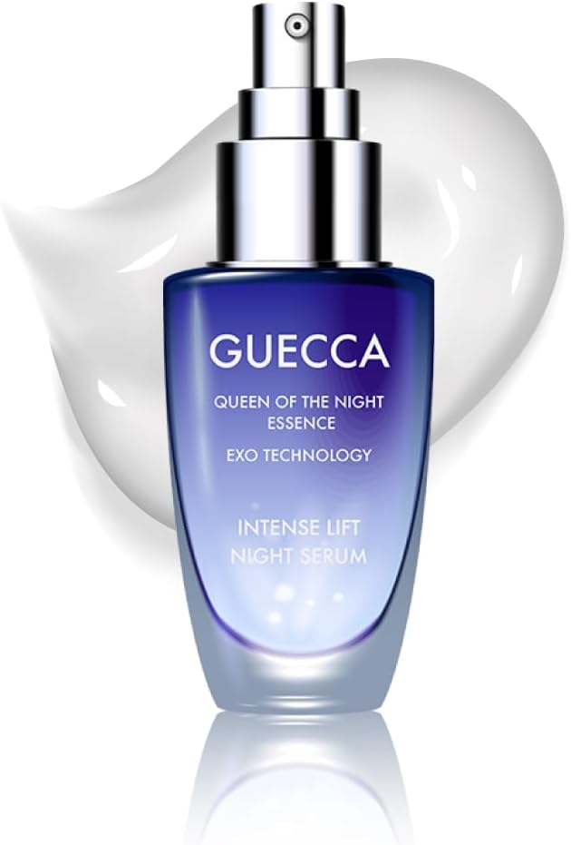 GUECCA Intense Lift Night Serum, Natural Exosome, Retinol, Niacinamide, Night Serum, Made in Japan