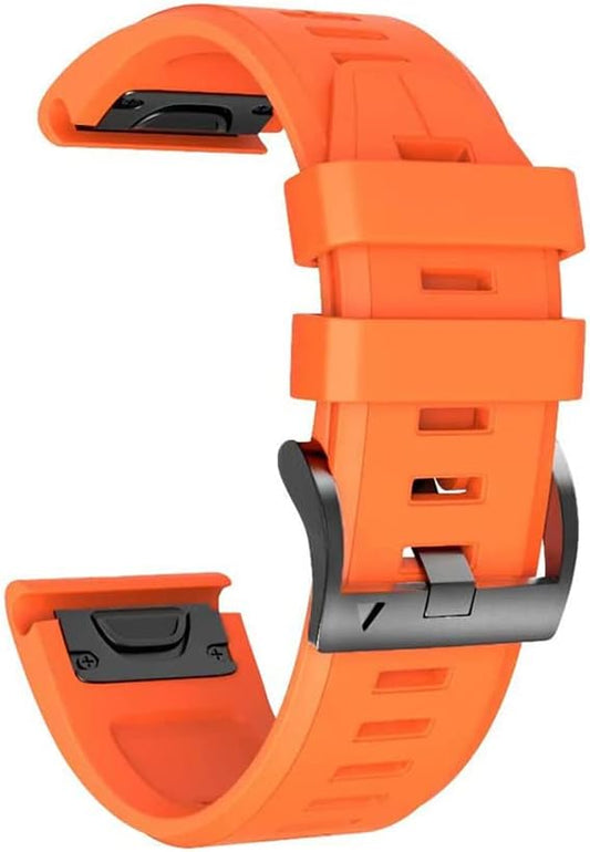Amazon Exclusive Brand for Watch Band Silicone Watch Band 22mm 26mm GARMIN Fenix 7X 6X 5X 5 6 Silicone Strap Loop Sports Band Watch Strap Waterproof Replacement Band for Garmin