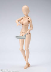 S. H. Figuarts Body-chan Kentaro Yabuki Edition DX Set (Pale orange Color Ver.) Approx. 5.3 in (135 mm), Made of PVC   ABS, Movable Figure