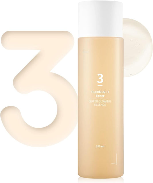 Numbuzin #3 Moisture Gloss Fermentation Toner | 200ml Korean Skin Care, Korean Lotion, 50 Types of Fermentation Ingredients, Niacinamide, Dry Skin, Firm Elasticity, Korean Cosmetics