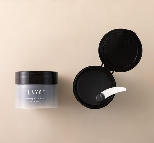 CLAYGE Cleansing Balm Black BK 3.3 oz (95 g) (Refreshing Pore Care) Black Makeup Remover Blackhead Square Plug