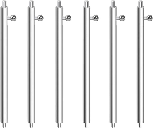 Watch Band Spring Bars, Set of 6, 0.9 inch (22 mm), 0.8 inch (20 mm), 0.7 inch (18 mm), Stainless Steel, Watch Tool, Watch Strap, Spring Bar, 0.87, 0.87, 0.7 inches (22 mm), 0.89 inches (20 mm), 0.7 inches (18