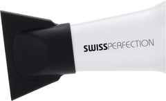 Solis Swiss Perfection Professional Hairdryer, Hair-Friendly 77C Wind, ION Technology, White (SD440W)