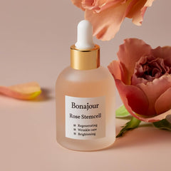 BONAJOUR Rose Stem Cell Serum Rosestemcell Bonajour Ampoule Beauty Essence Rose Korean Cosmetics Skin Care Hypoallergenic Tone Up Elasticity Ranking Reviews 30ml