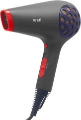 Areti d1512IDG Hair Dryer, Far Infrared, Skin Care, Large Airflow, Negative Ions, Quick Drying, Lightweight, Professional Specifications, Kaze