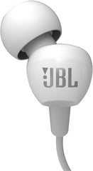 JBL Harman C100SI In-Ear Wired Earphone Microphone Included (C100SI White)