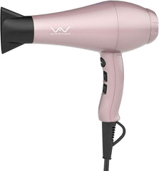 VAV 1200W Hair Dryer, Far Infrared and Negative Ion Dryer, Wind Temperature   Air Volume 6 Set, Professional High Air Flow   Home Use (Pink)