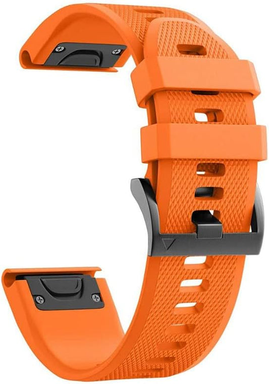 for Watch Band Silicone Watch Band 22mm 26mm GARMIN Fenix 7X 6X 5X 5 6 Silicone Strap Loop Sports Band Watch Strap Waterproof Replacement Band for Garmin