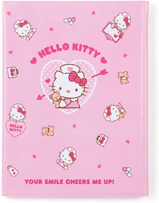 Sanrio 707988 PVC Hello Kitty Medicine Notebook   Examination Ticket Case with Zipper