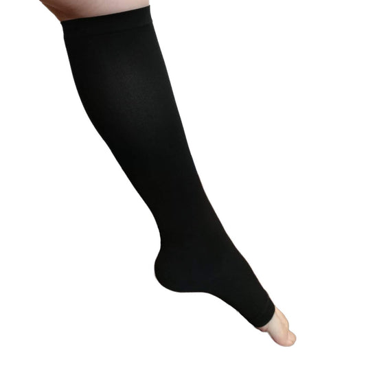 Dr.Feel Medical Elastic Socks Day - Moisture-absorbing and comfortable fibers - No toes, for both feet (1 pair included) L size