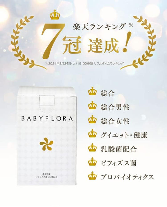 Baby Flora 10-day trial supply Lactic acid bacteria Provided by Morinaga Milk Industry Domestic Bifidobacterium powder BB536 Milk oligosaccharide Baby Flora Lactulose Starch Maltodextrin Inulin Citric acid BABYFLORA