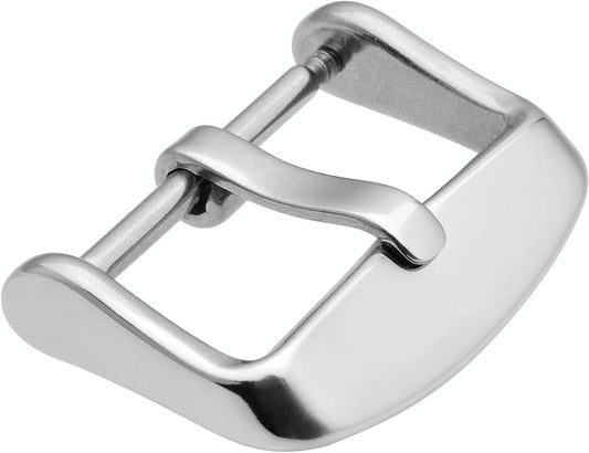 Watch Band Replacement Clasp 8mm 10mm 12mm 14mm 16mm 18mm 20mm 22mm Stainless Steel Polished Pin Buckle Watch Strap Clasp Buckle Buckle