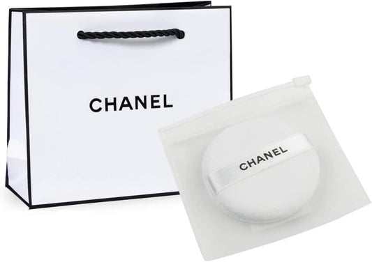 Set Item CHANEL Gift Wrapped, Genuine Domestic Product, POUDRE UNIVERSELLE LIBRE LOOSE POWDER PUFF Poodle Universel Libre Powder Puff with Chanel Shop Bag for Makeup