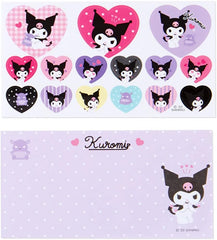 Sanrio 064718 Notes and Stickers with Case, Kuromi