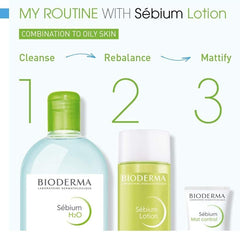 Genuine Product Bioderma Sebium Lotion 200mL Lotion For Sensitive Oily/Combined Skin No Coloration No Addition of Ethyl Alcohol No Addition of Parabens Additive Weakly Acidic