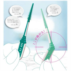 GUM (Gum) Well Plus Flexible Soft Pick Interdental Brush, Soft, Rubber Type, Case Included, Size: SSS - S, Thin Type, Pack of 40 x 3 + Bonus Included