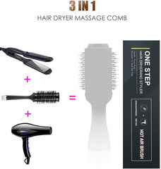 HZ-007 Hair Dryer, Hair Dryer, Hair Iron, 3-in-1 Multi-functional, Negative Ion, Straightening Iron, 360 Automatic Rotation, Burns Prevention, Anti-Static, Hair Protection