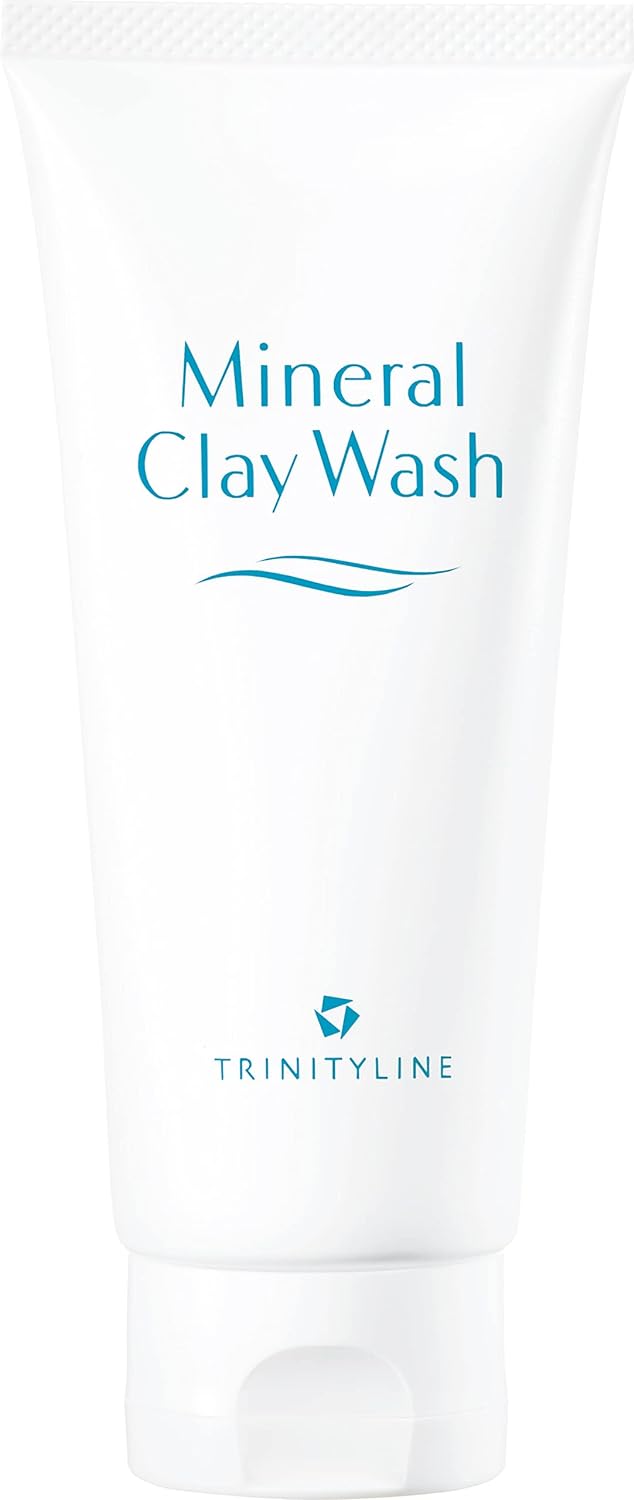 TRINITYLINE Mineral Clay Wash, Facial Cleansing Foam, Clay, Ceramide, Moisturizing, 3.5 oz (100 g)