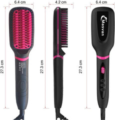 Masvan Heat Brush, Hair Iron Brush, Straightening Brush, Hair Iron, Straight, Popular, 176F to 482F (80C to 230C), Comb Iron, Electric Heating Hair Brush, Repair Sleeping Habits, Mother's Day, Birthday, Gift, Prevents Burns, Overseas Use, PSE Certified