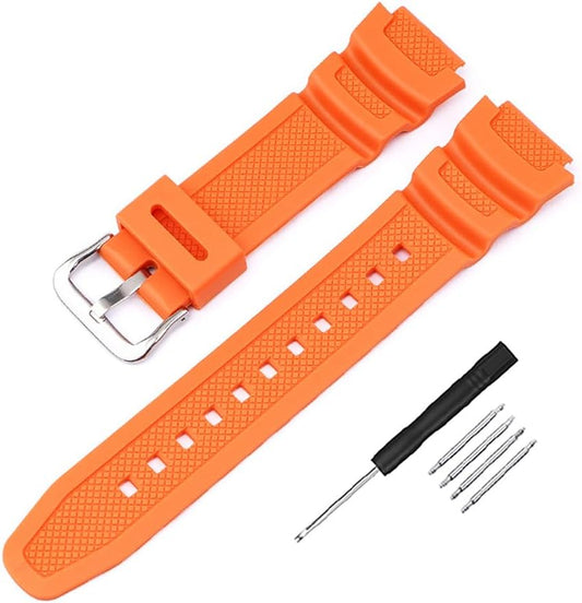 Watch Strap, Genuine Band Replacement, Waterproof Strap, Compatible with Casio AE-1000w, AE-1200w, AQ-S810W, SGW-400H, SGW-300H, MRW-200H, W-735H