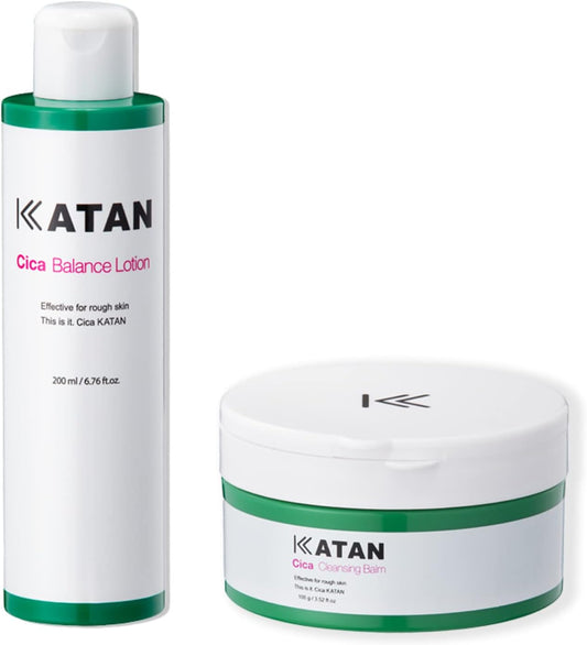 Value Set KATAN Deer Cleansing Balm   Balance Lotion Sold as a Set Catan Deer Care, Cica Cleansing, Makeup Remover, W Face Washing, Lotion, Moisturizing Care, Pore Care, Dry Skin, Sensitive Skin