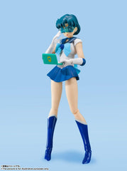 S.H. Figuarts Sailor Moon Sailor Mercury Animation Color Edition, Approx. 5.5 inches (140 mm), ABS   PVC Pre-painted Action Figure