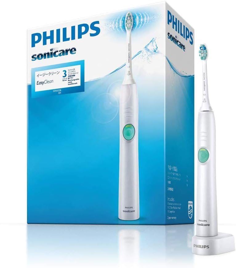 Philips Sonicare Easy Clean Electric Toothbrush, White, HX6526/01