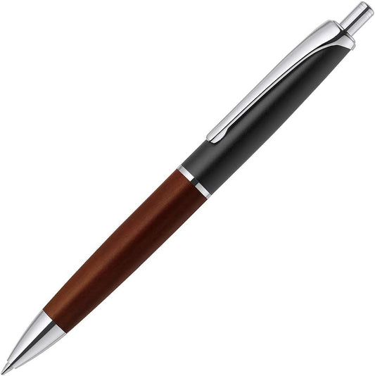 Zebra oil ballpoint pen filler wood Knock 0.7 Black P-BA76-WDBK