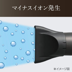 Koizumi KHD-9441/H Hair Dryer Negative Ion Scirocco Fan Dark Gray