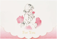 Sanrio MU122-2 SANRIO 831948 Message Card Chihiro Iwasaki Multipurpose Card Around Flowers Greeting Card International Shipping Available