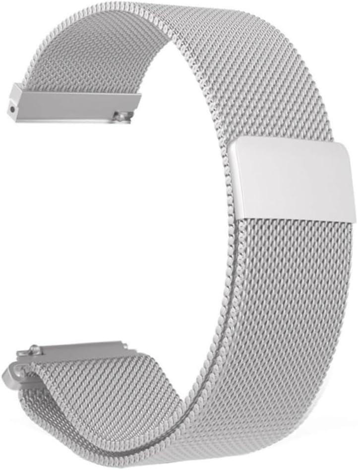 HAKLA Watch Band, 0.9 inch (22 mm), 0.8 inch (20 mm), Magnetic Watch Band, Smart Stainless Steel Clasp, Unisex, Replacement Strap, Mesh Band, Milanese Band