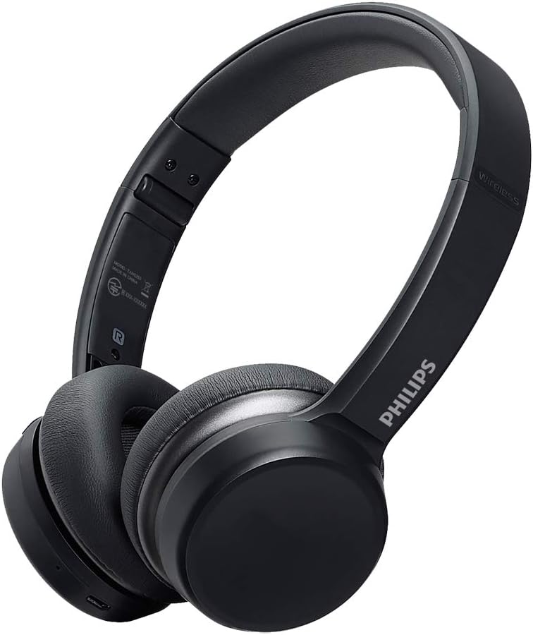 Philips TAH5255 Bluetooth Wireless Headphones 30 Hours of Continuous Playback (Black)