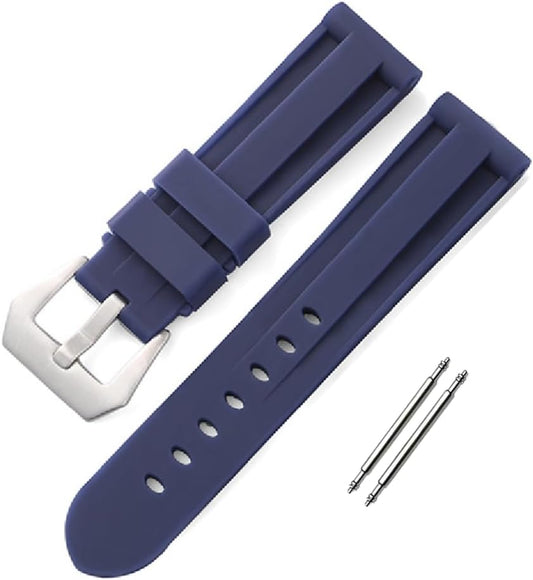 Silicone Watch Strap 20mm 22mm 24mm 26mm Waterproof