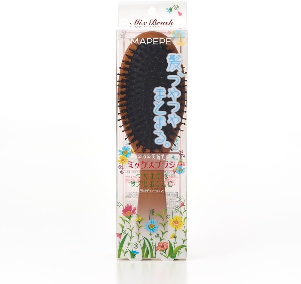 Mapepe Blush Natural Bristle Brush Brown 1 Piece