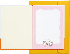 Sanrio BD117-2 SANRIO 831875 Birthday Card, Message Book, Picture Book, 4 Frames, Greeting Card, Overseas Shipping Available