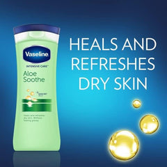 Vaseline Intensive Care Lotion 20.3oz Aloe Soothing Pump (Dry) (600ml) (2 Pack)