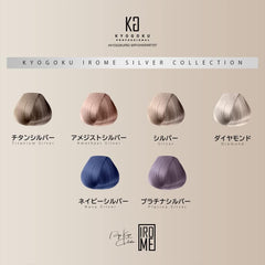 Kyogoku IROME Hair Color, Platinum Silver, Bleached On, Quasi Drug, 1 Plant, High Tone, Fashionable Dyeing