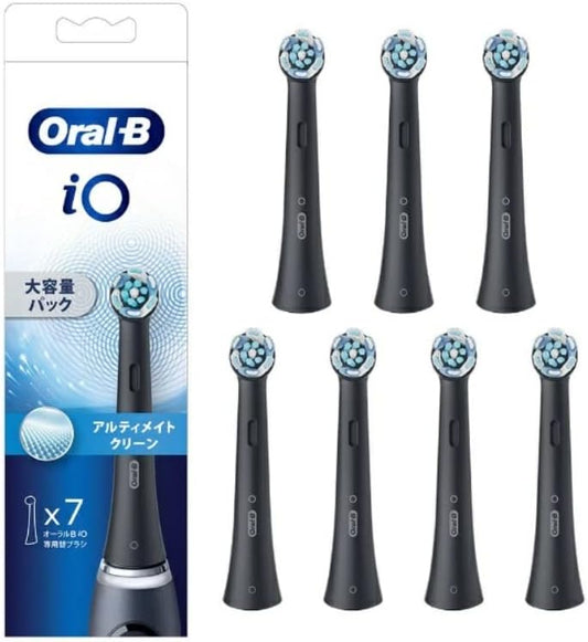 iORBCB-7EL Brown Oral B iO Dedicated Replacement Brush, Ultimate Clean, Black, 7 Pieces