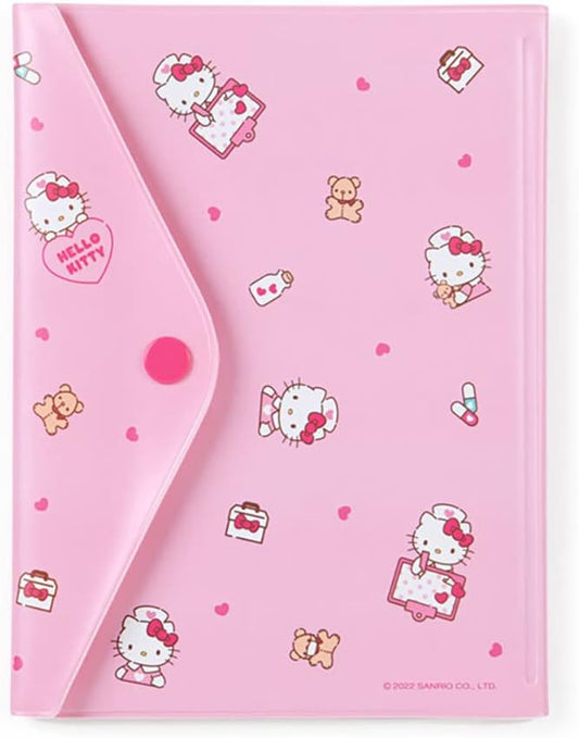 Sanrio 707988 PVC Hello Kitty Medicine Notebook   Examination Ticket Case with Zipper