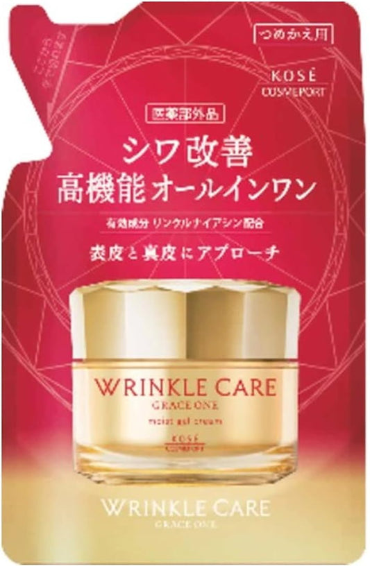 Kose Cosmeport Grace One Wrinkle Care Moist Gel Cream Refill 90g