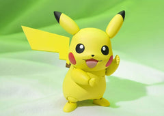 S.H. Figuarts Pokemon Pikachu, Approx. 3.9 inches (100 mm), PVC   ABS, Pre-painted Action Figure