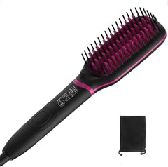 Masvan Heat Brush, Hair Iron Brush, Straightening Brush, Hair Iron, Straight, Popular, 176F to 482F (80C to 230C), Comb Iron, Electric Heating Hair Brush, Repair Sleeping Habits, Mother's Day, Birthday, Gift, Prevents Burns, Overseas Use, PSE Certified