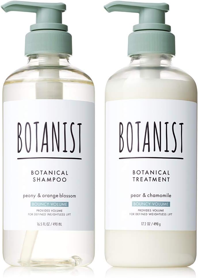 [Japanese Shampoo and Conditioner] BOTANIST | Shampoo Treatment Set Bottle Bouncy Volume Botanical Hair Care Conditioner Men's Women's