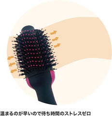 Revlon RVDR5222JPPNK Hair Dryer Brush, Volumizer Hair Dryer Brush, Negative Ion