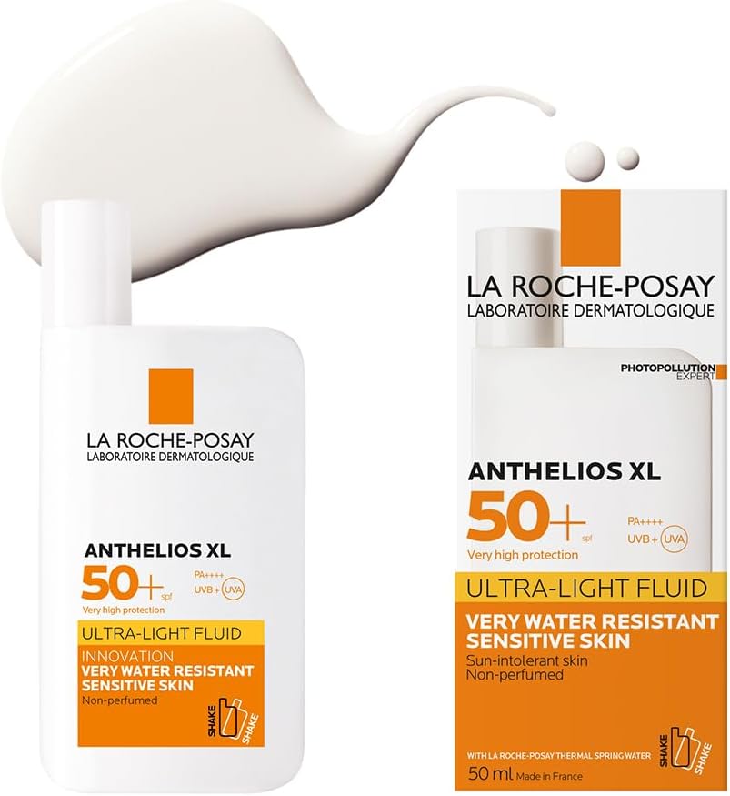 La Roche Posay Sunscreen Milky Lotion Anterios XL Fluid, Sensitive Skin SPF50+ PA++++, Water Resistant