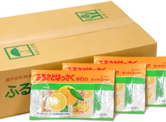 Setoda Hassaku Hometown   Tassaku Yuzu Containing, 20 Bag Set (0.5 oz (15 g) x 6 Bags x 20) Powdered Soft Drink, Hiroshima Prefecture Mihara Agricultural Cooperative Association