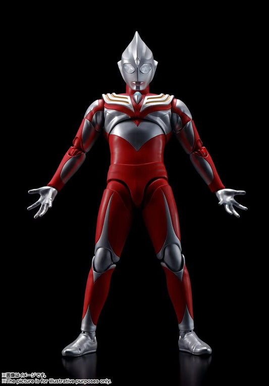 S.H. Figuarts Ultraman Tiga Power Type (True Bone Carving Method), Approx. 5.9 inches (150 mm), PVC, ABS, TPE, Pre-painted Action Figure